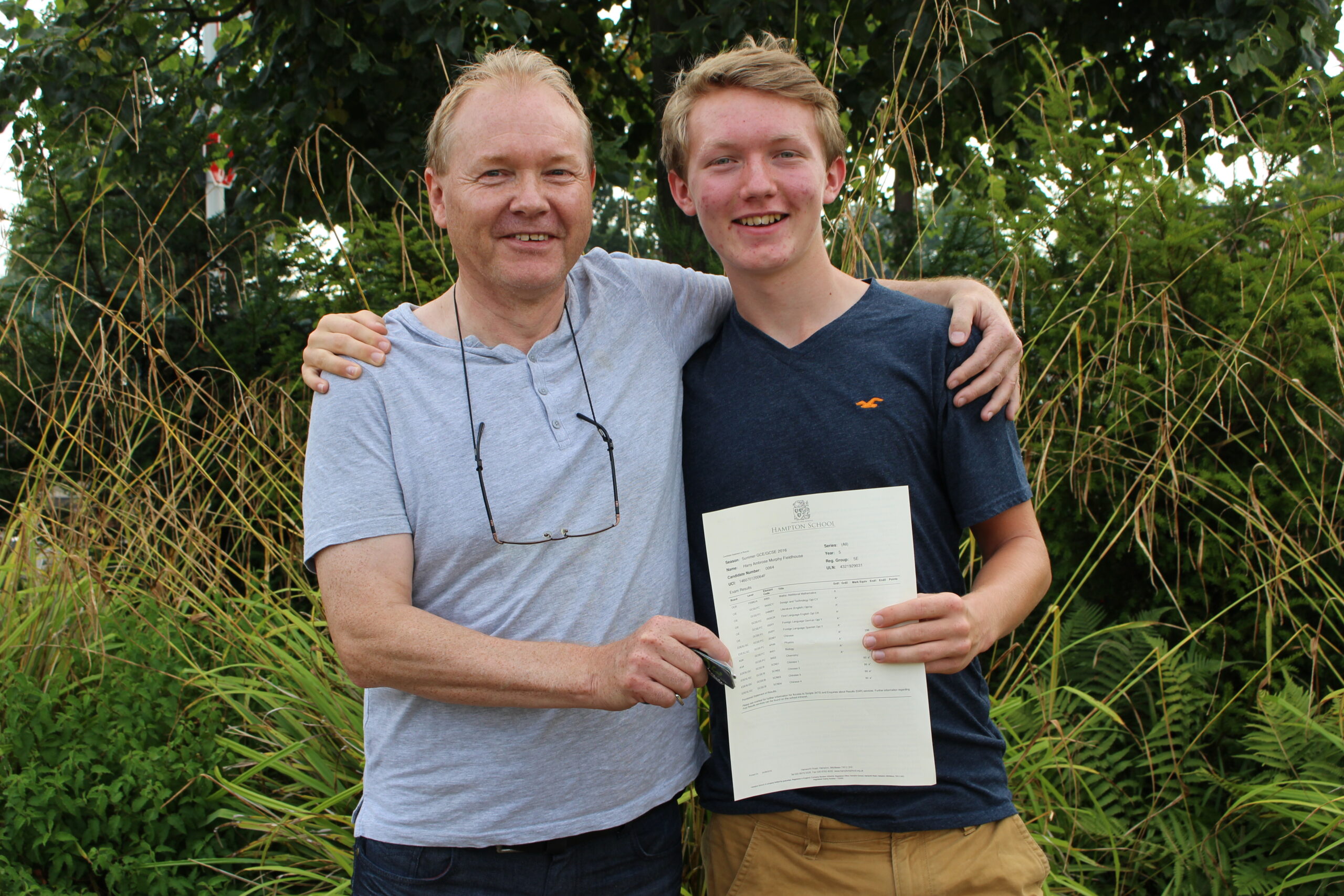 Harry Fieldhouse & Dad Richard